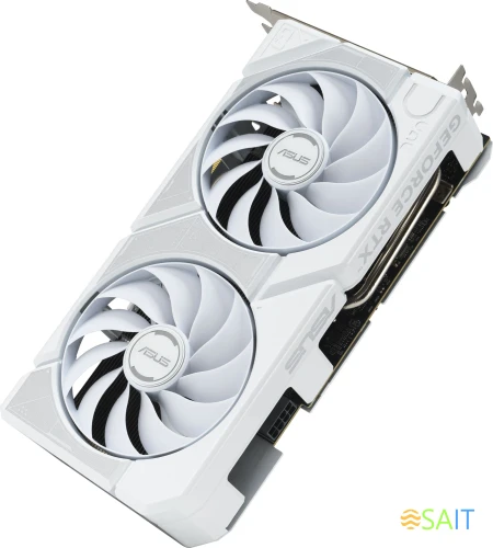 Видеокарта Asus PCI-E 5.0 DUAL-RTX5060TI-O16G-WHITE NVIDIA GeForce RTX 5060TI 16Gb 128bit GDDR7 2602/28000 HDMIx1 DPx3 HDCP Ret