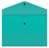 Конверт на кнопке Бюрократ -PK803TTURG A4 гориз. пластик 0.15мм бирюзовый
