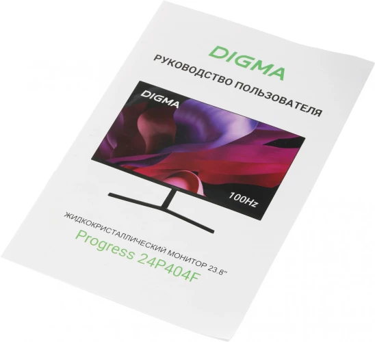 Монитор Digma 23.8" Progress 24P404F черный IPS LED 5ms 16:9 HDMI M/M матовая 250cd 178гр/178гр 1920x1080 100Hz VGA FHD 3.0кг