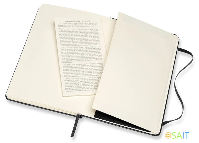 Блокнот Moleskine CLASSIC QP050 Medium 115x180мм 208стр. линейка твердая обложка черный