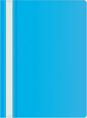 Папка-скоросшиватель Silwerhof Eco A4 прозрач.верх.лист пластик голубой 0.11/0.13