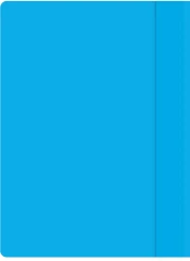 Папка-скоросшиватель Silwerhof Eco A4 прозрач.верх.лист пластик голубой 0.11/0.13