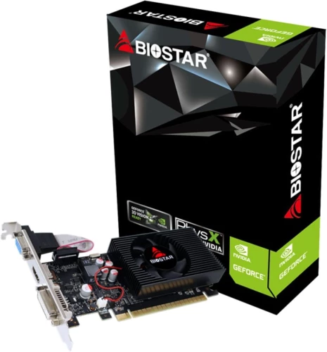 Видеокарта Biostar PCI-E 2.0 GT730-4GB D3 LP (GF108) NVIDIA GeForce GT 730 4Gb 128bit GDDR3 700/1333 DVIx1 HDMIx1 CRTx1 HDCP Ret low profile