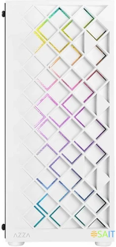 Корпус Azza Spectra белый без БП ATX 7x120mm 2x140mm 2xUSB2.0 1xUSB3.0 audio bott PSU