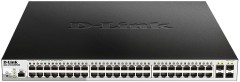 Коммутатор D-Link DGS-1210-52MP/ME/B 48x1Гбит/с 4SFP 48PoE 370W управляемый