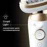 Эпилятор Braun SES9-011 скор.:2 насад.:3 от электр.сети от аккум. белый/золотистый