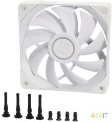 Вентилятор для корпуса Thermalright TL-C12-W 120х120x25 белый 4-pin 25.6дБ Ret