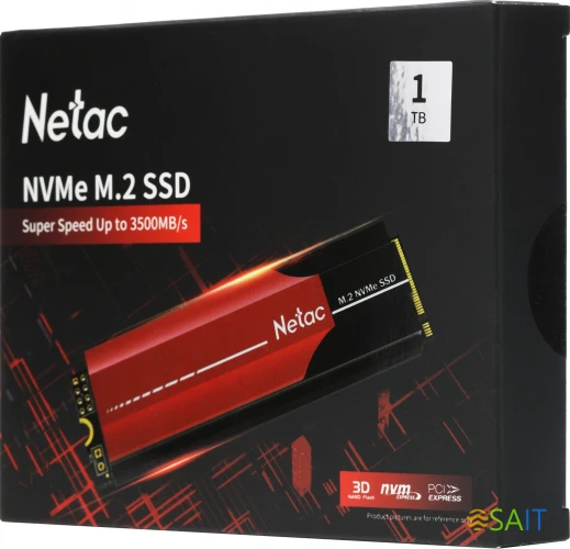 Накопитель SSD Netac PCIe 3.0 x4 1TB NT01N950E-001T-E4X N950E Pro M.2 2280