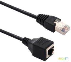 Патч-корд Buro BU-C5EXTND-1M-B UTP cat.5E solid 1м черный RJ-45 (m)-RJ-45 (f)