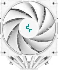 Устройство охлаждения(кулер) Deepcool AG620 Digital ARGB Soc-AM5/AM4/1200/1700/1851 белый 4-pin 29.4dB Al+Cu LCD 260W 1370gr Ret (R-AG620-WHADMN-G-2)