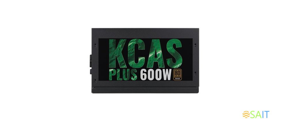 Блок питания Aerocool ATX 600W KCAS PLUS 600 80+ bronze 24pin APFC 120mm fan 7xSATA RTL