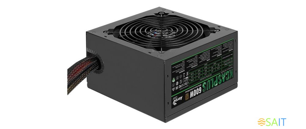 Блок питания Aerocool ATX 600W KCAS PLUS 600 80+ bronze 24pin APFC 120mm fan 7xSATA RTL