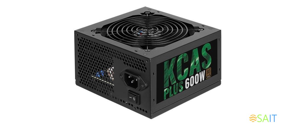 Блок питания Aerocool ATX 600W KCAS PLUS 600 80+ bronze 24pin APFC 120mm fan 7xSATA RTL