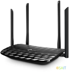 Роутер беспроводной TP-Link Archer C6 AC1200 10/100/1000BASE-TX черный