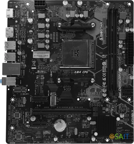 Материнская плата Biostar A520MT Soc-AM4 AMD A520 2xDDR4 mATX AC`97 8ch(7.1) GbLAN RAID+HDMI+DP