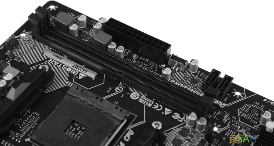 Материнская плата Biostar A520MT Soc-AM4 AMD A520 2xDDR4 mATX AC`97 8ch(7.1) GbLAN RAID+HDMI+DP