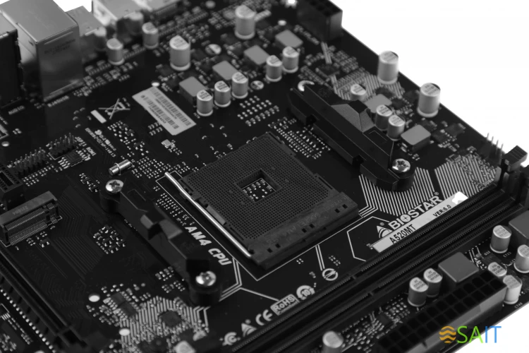 Материнская плата Biostar A520MT Soc-AM4 AMD A520 2xDDR4 mATX AC`97 8ch(7.1) GbLAN RAID+HDMI+DP