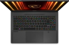 Ноутбук MSI Stealth 16 AI A2HWFG-086XRU Core Ultra 7 255H 32Gb SSD1Tb NVIDIA GeForce RTX 5060 8Gb 16" OLED QHD+ (2560x1600) FreeDOS black WiFi BT Cam (9S7-15F535-086)