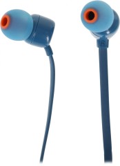 Гарнитура внутриканальные JBL Tune 110 1.2м синий проводные в ушной раковине (JBLT110BLU)