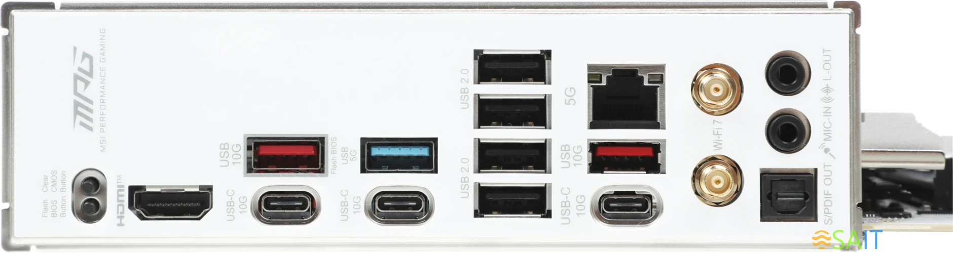 Материнская плата MSI MPG B850 EDGE TI WIFI SocketAM5 AMD B850 4xDDR5 ATX AC`97 8ch(7.1) 5Gigabit RAID+HDMI