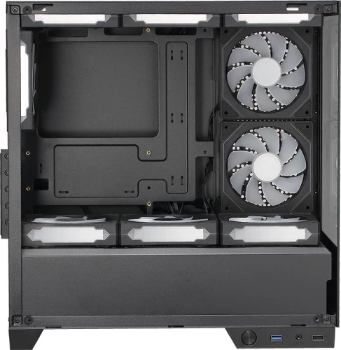 Корпус Formula Crystal Z1M черный без БП mATX 7x120mm 1xUSB2.0 1xUSB3.0 audio bott PSU