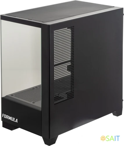 Корпус Formula Crystal Z1M черный без БП mATX 7x120mm 1xUSB2.0 1xUSB3.0 audio bott PSU