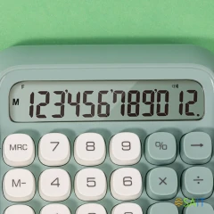 Калькулятор настольный Deli EM36 GREEN зеленый 12-разр.