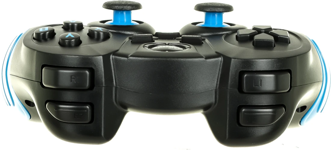 Геймпад Ritmix GP-022WPS черный/синий USB Беспроводной виброотдача обратная связь