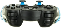 Геймпад Ritmix GP-022WPS черный/синий USB Беспроводной виброотдача обратная связь
