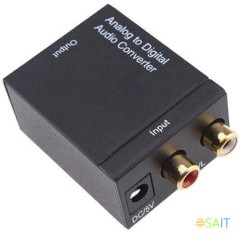 Переходник аудио Premier 5-986 2хRCA (f)/TOS (f) черный