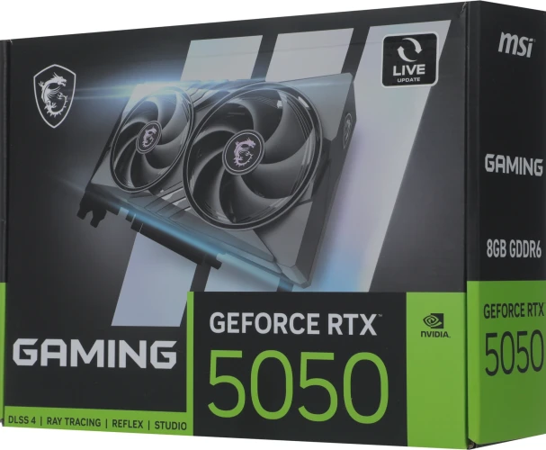 Видеокарта MSI PCI-E 5.0 RTX 5050 8G GAMING NVIDIA GeForce RTX 5050 8Gb 128bit GDDR6 2572/20000 HDMIx1 DPx3 HDCP Ret