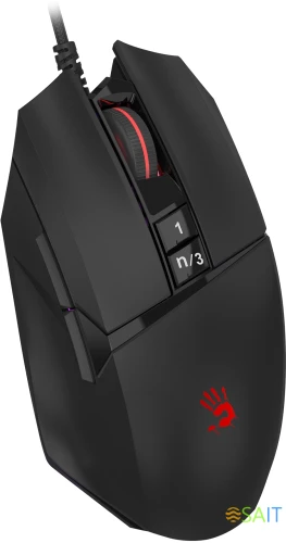 Мышь A4Tech Bloody W65 Max Mini черный оптическая (12000dpi) USB (9but)