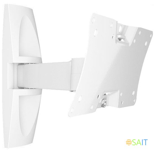 Кронштейн для телевизора Holder LCDS-5063 белый 19"-32" макс.30кг настенный поворот и наклон