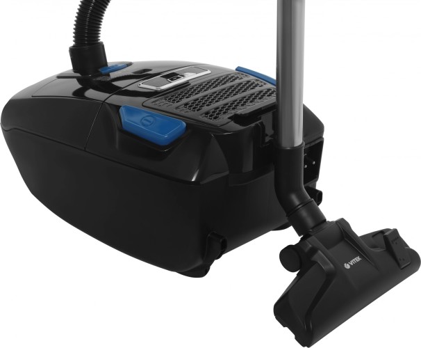 Пылесос Vitek VT-1899 GY 2400Вт черный (в компл.:4мешка)