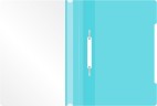 Папка-скоросшиватель Бюрократ Pastel -PSLPAST/BLUE A4 прозрач.верх.лист пластик голубой 0.14/0.18
