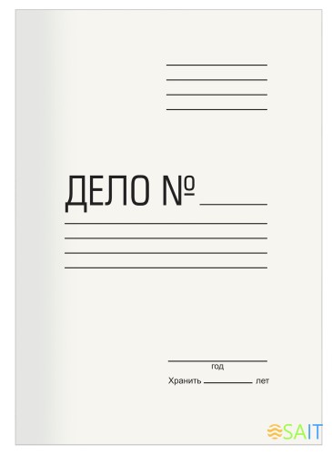 Папка-обложка Silwerhof ПО380 картон 0.85мм 380г/м2 белый