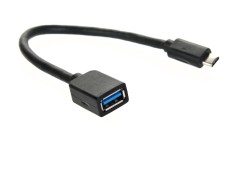 Кабель-адаптер VCOM USB 2.0 Type-C (m) - USB 3.2 Type-AF 0.2м