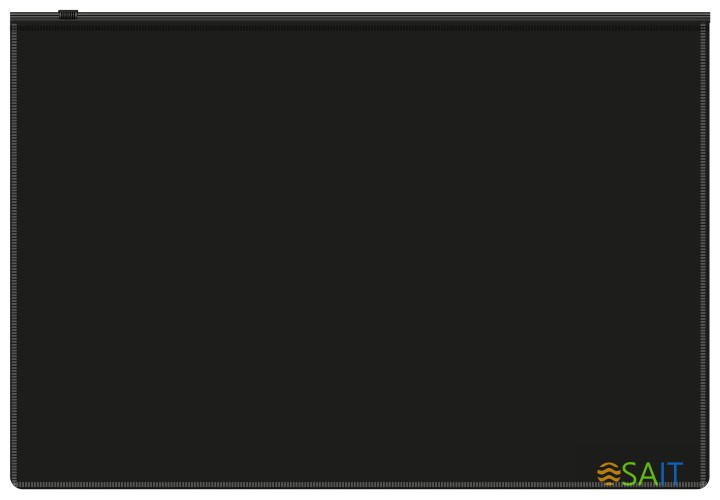 Папка на молнии ZIP Бюрократ -BPM4A2BLCK A4+ полипропилен 0.15мм черный цвет молнии черный