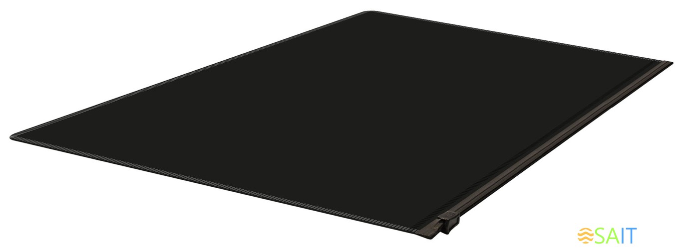 Папка на молнии ZIP Бюрократ -BPM4A2BLCK A4+ полипропилен 0.15мм черный цвет молнии черный