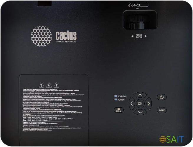 Проектор Cactus CS-S2.B 3LCD 4000Lm ANSI (1024x768) 15000:1 ресурс лампы:10000часов 1xUSB typeA 2xHDMI 3.26кг