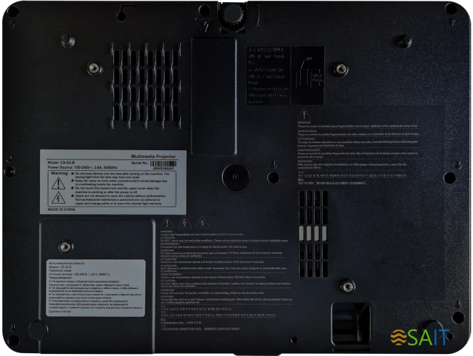 Проектор Cactus CS-S2.B 3LCD 4000Lm ANSI (1024x768) 15000:1 ресурс лампы:10000часов 1xUSB typeA 2xHDMI 3.26кг