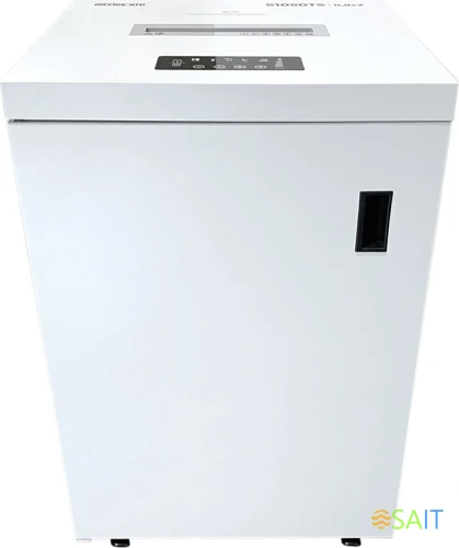 Шредер Office Kit S1050TS 0,8x2 белый (секр.P-7) фрагменты 7лист. 105лтр. скобы пл.карты CD