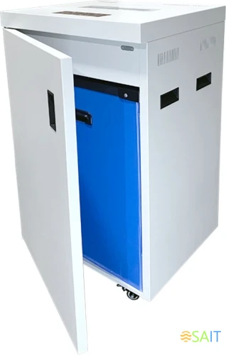 Шредер Office Kit S1050TS 0,8x2 белый (секр.P-7) фрагменты 7лист. 105лтр. скобы пл.карты CD