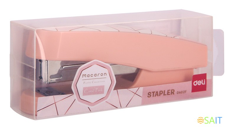 Степлер Deli E0402F Macaron 24/6 26/6 (25листов) ассорти закрытый/открытый коробка