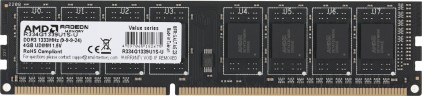 Память DDR3 4Gb 1333MHz AMD R334G1339U1S-U R3 Value RTL PC3-10600 CL9 DIMM 240-pin 1.5В Ret