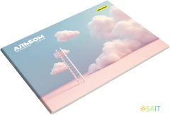 Альбом для рисования Silwerhof 40л. A4 Нежность 2диз. мел.картон скрепка (упак.:2шт)