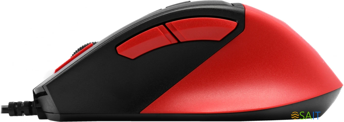 Мышь A4Tech Fstyler FM45S Air красный/черный оптическая 2400dpi silent USB 7but (FM45S AIR USB (SPORTS RED))