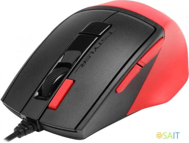 Мышь A4Tech Fstyler FM45S Air красный/черный оптическая 2400dpi silent USB 7but (FM45S AIR USB (SPORTS RED))