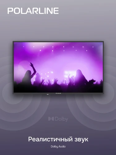 Телевизор LED PolarLine 43" 43PL51TC черный FULL HD 60Hz DVB-T DVB-T2 DVB-C USB (RUS)