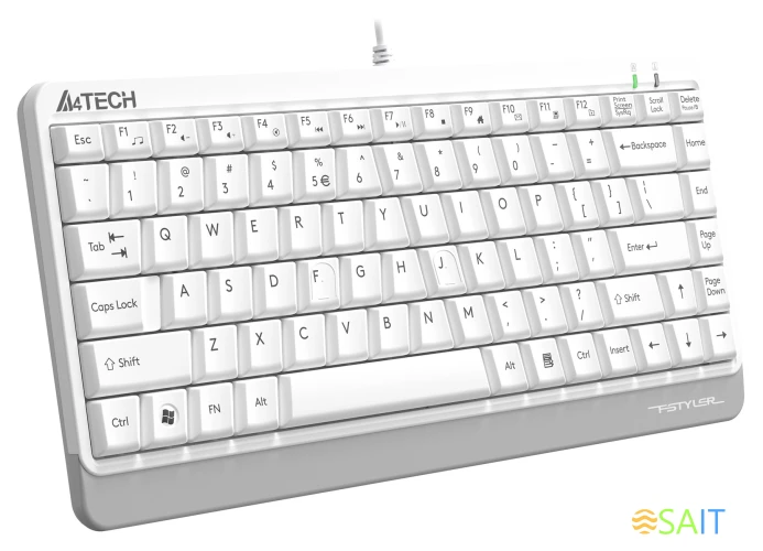 Клавиатура A4Tech Fstyler FKS11 белый/серый USB (FKS11 WHITE)